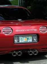 American Car Craft Taillight Grilles Polished Slotted 4pc Chevrolet Corvette 1997-2004                                     - ACC-032046 - Image 2